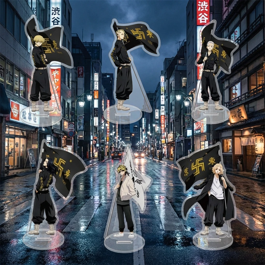 

Акриловая подставка с персонажами аниме Tokyo Revengers: Сано Манджиро, Ханагаки Такекичи. Креативный декор. В наличии, готов к отправке.