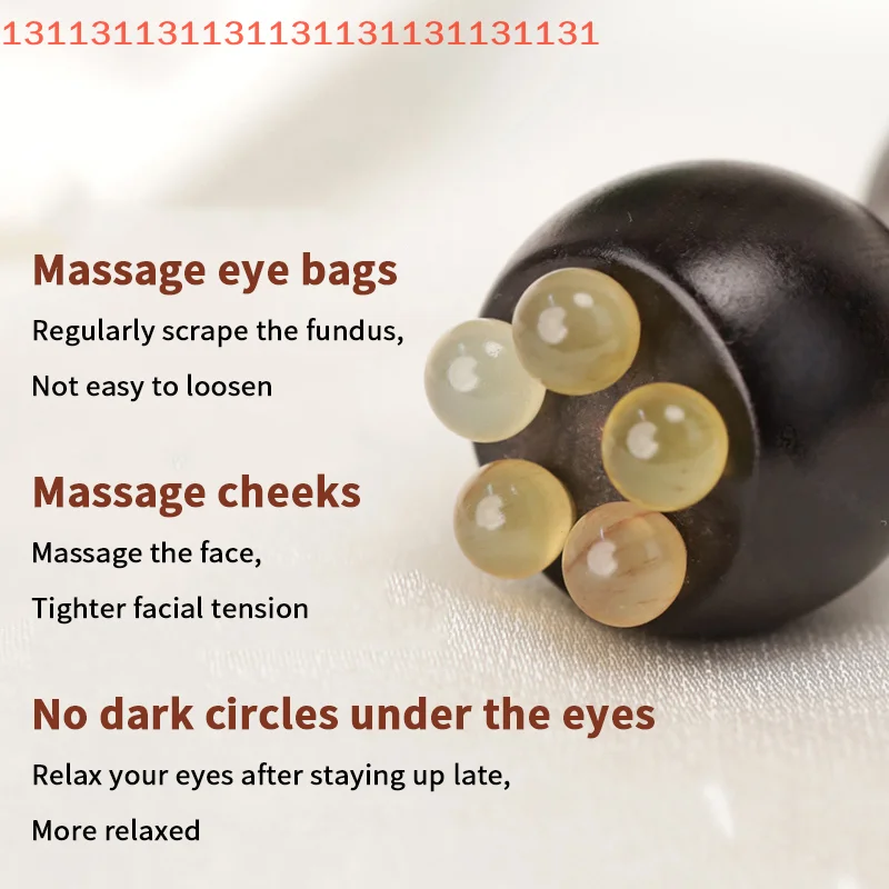 

Anti-aging Spot Treatment Rotating Decompression Toy Rosewood Gua Sha Massage Stick for Face Skin Care Eye Relaxation