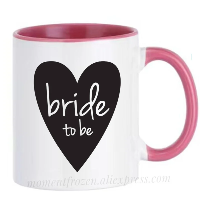 

To Be Bride Cups Tea Mugs Coffee Mugen Wedding Engagement Milk Tableware Coffeeware Fiancee Decal Bridegroom Wife Husband Gifts