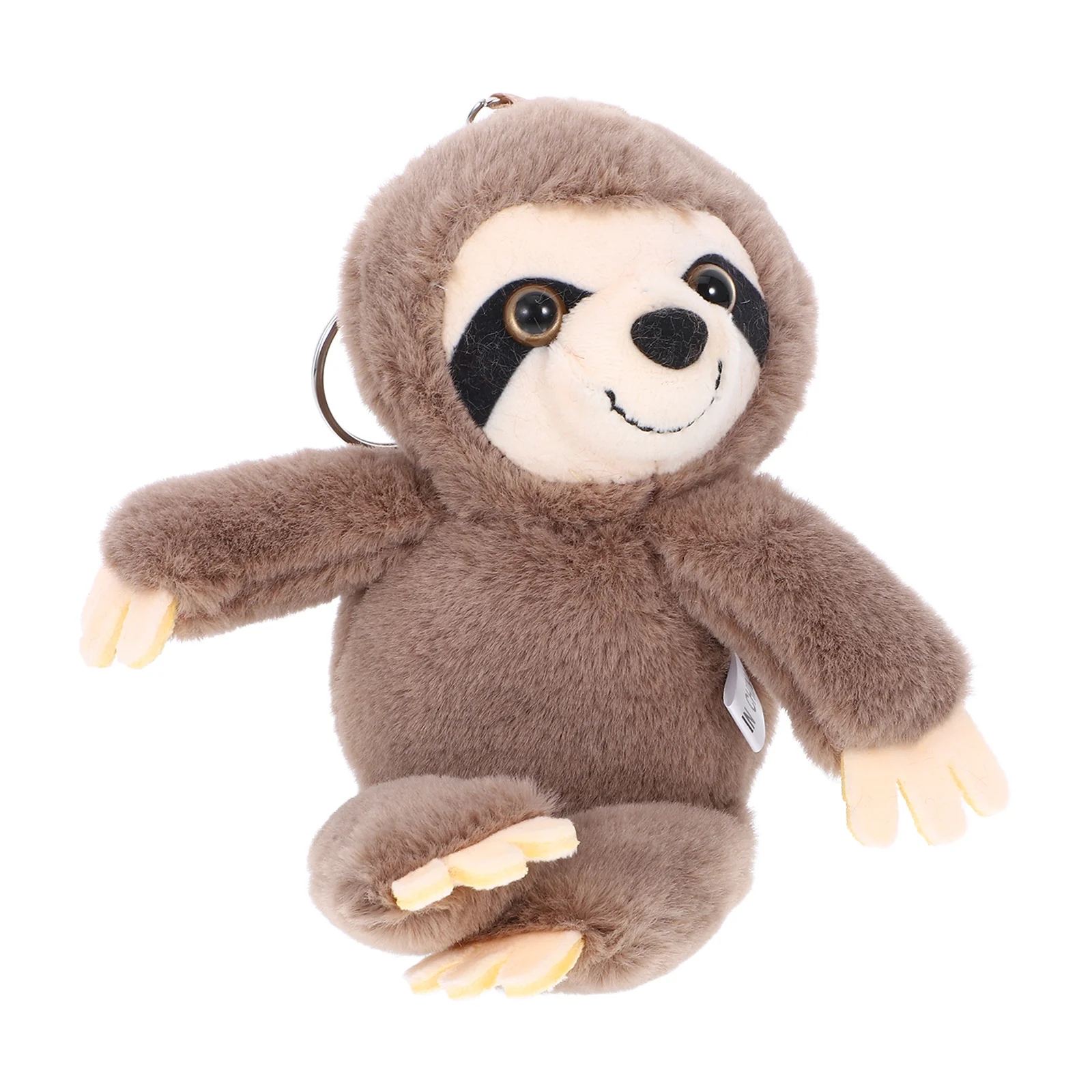 Sloth Keychain Plush Ornament Kawaii Stuffed Charm Metal Charms Backpack Pendant Hanging