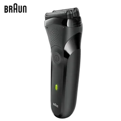 Braun 301S Men's Electric Shaver 3 Floating Head Safety Shaving Rechargeable Waterproof Electric Foil Razor Series 3 Black