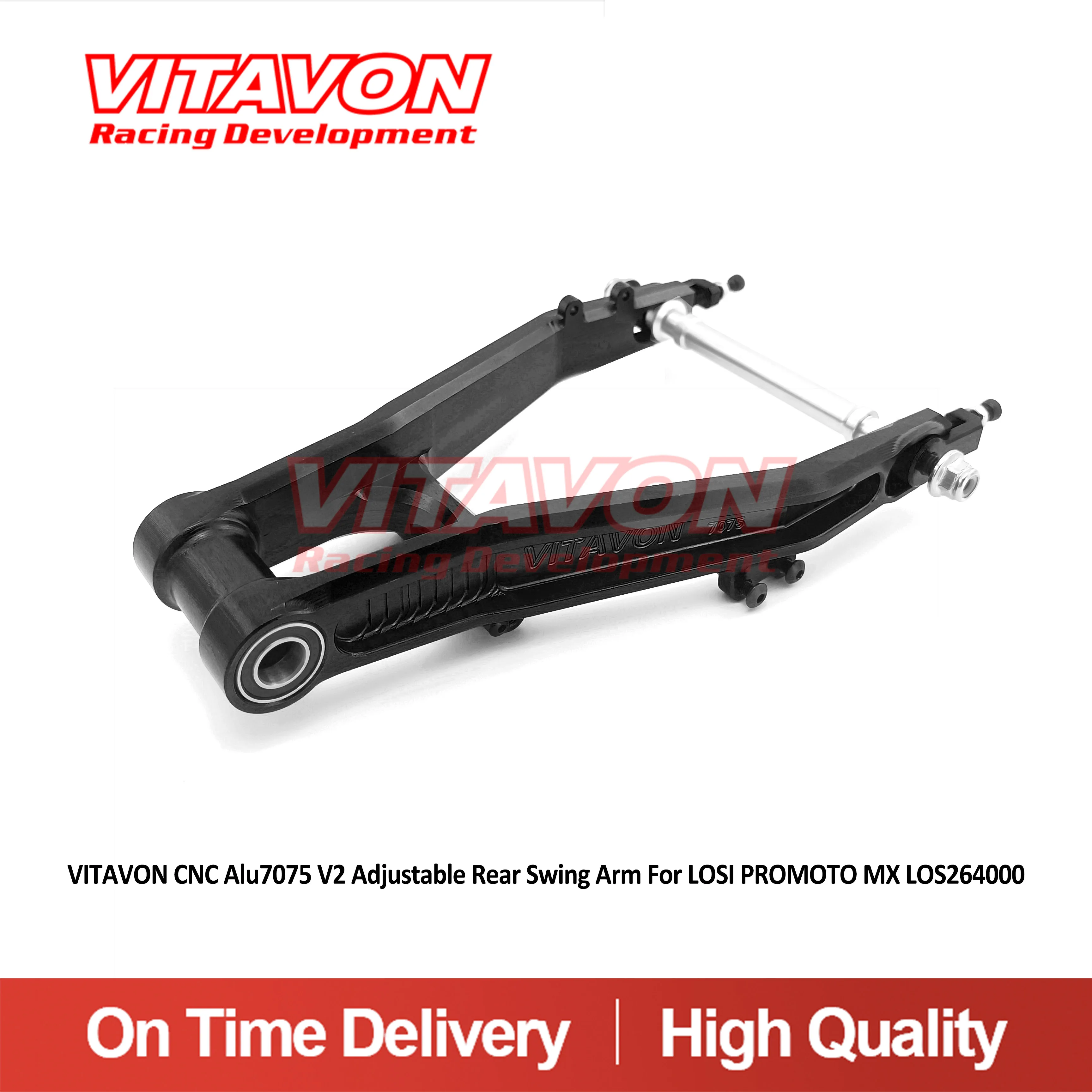 VITAVON CNC aluminiowa tylna ramię wahadłowe #7075 do motocykla LOSI FXR 1/4 PROMOTO MX LOS264000