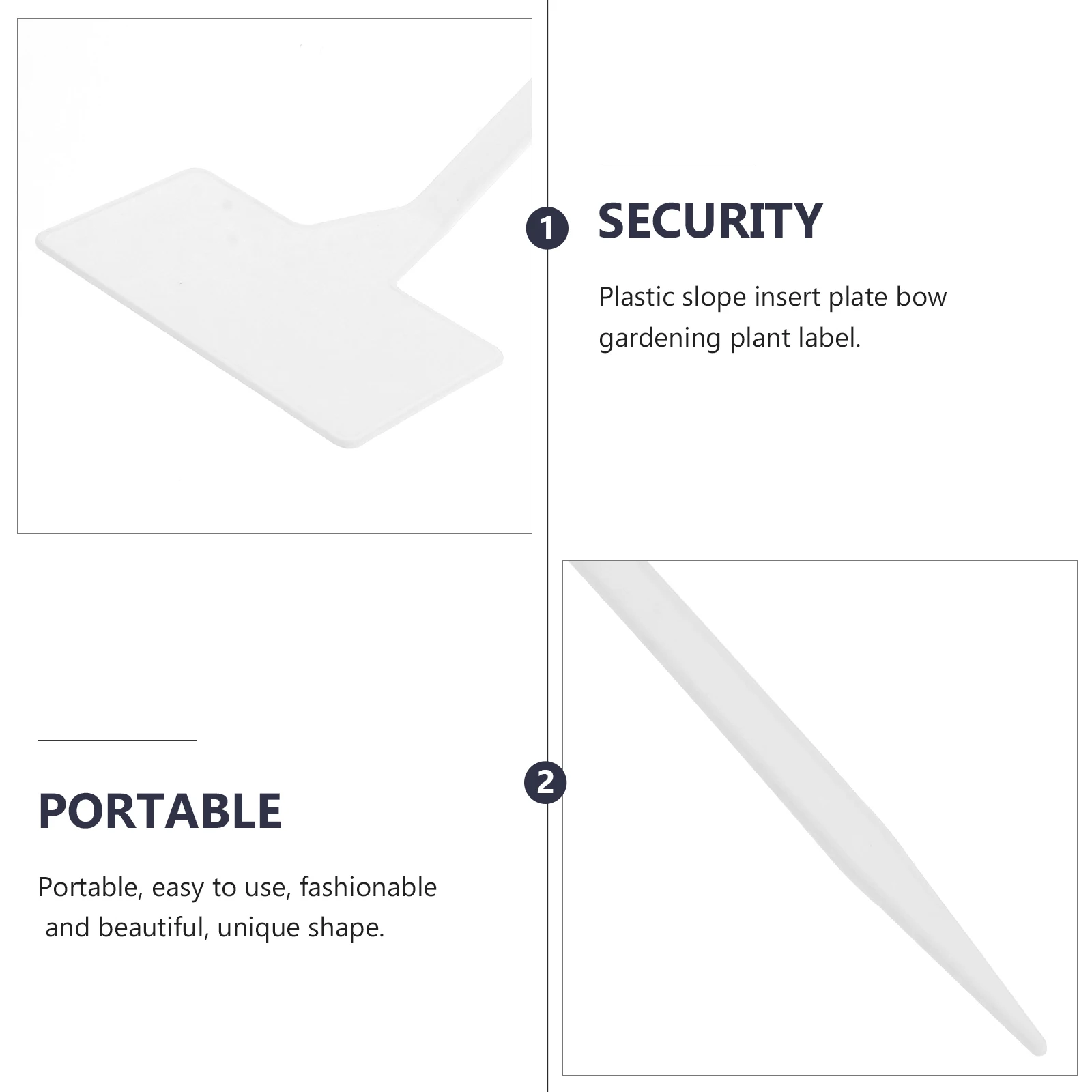 

10pcs Plant Labels Durable Non Toxic Foldable 180 Degrees Reusable Gardening Tags Home Landscaping Flower Markers Waterproof
