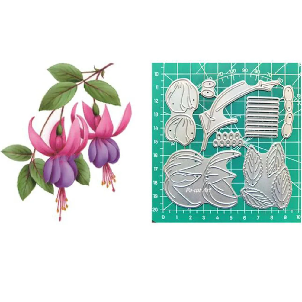 flower DIY Metal Cutting Dies Decor Embossed Scrapbooking Cut Dies Cards Album Craft Paper Handmade