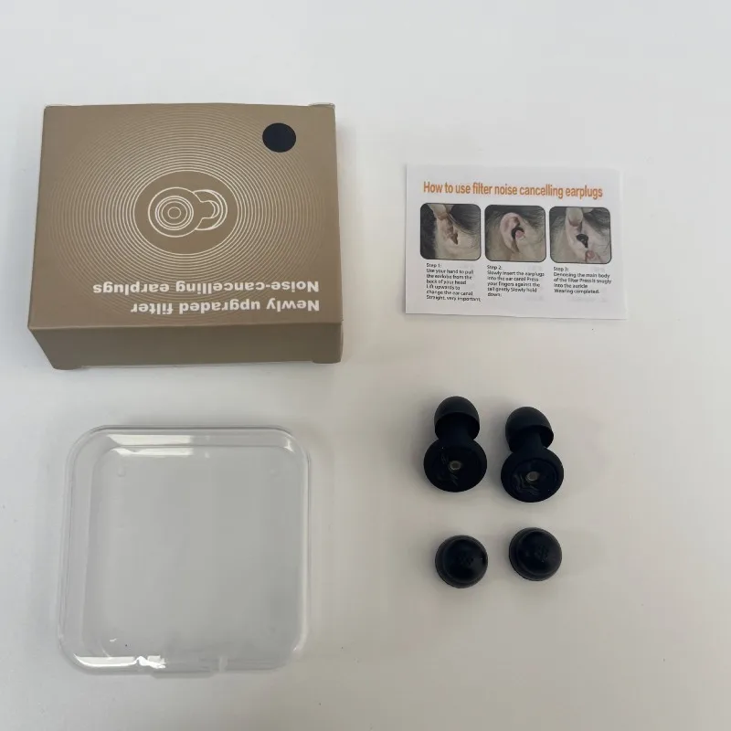 Soundproofing and Noise Reduction Earplugs Silicone Silent Earplugs Nap Dormitory Soft Anti-noise Sleeping Noise