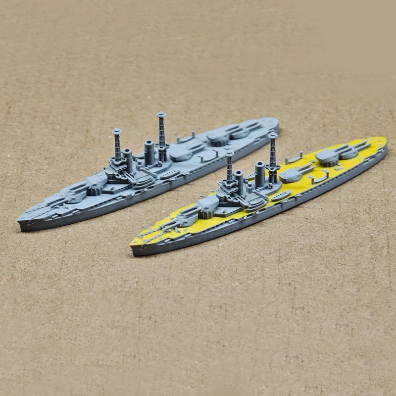 2PCS 1/2000 Scale Texas Battleship Model Waterline Type Miniature Warship 3D Printed Ship for DIY Assembly Modification Hobbyist