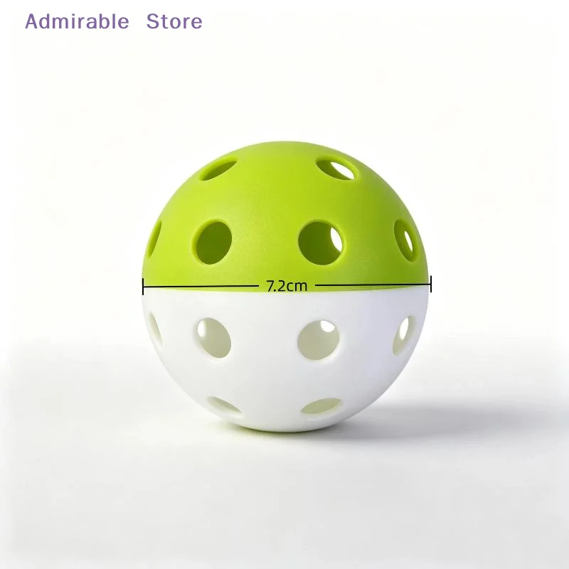 wIndoor Pickleball Balls 72mm Uniform Bounce Durable Plastic for Holiday Party Pickleball Interactive Entertainment