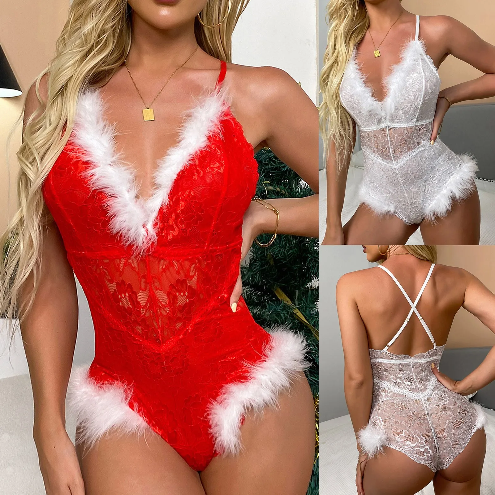 

Рождественское сексуальное женское белье, боди из латексной кожи, сексуальное нижнее белье, бандажное эротическое белье с открытой спиной, боди, женский бюстгальтер, боди