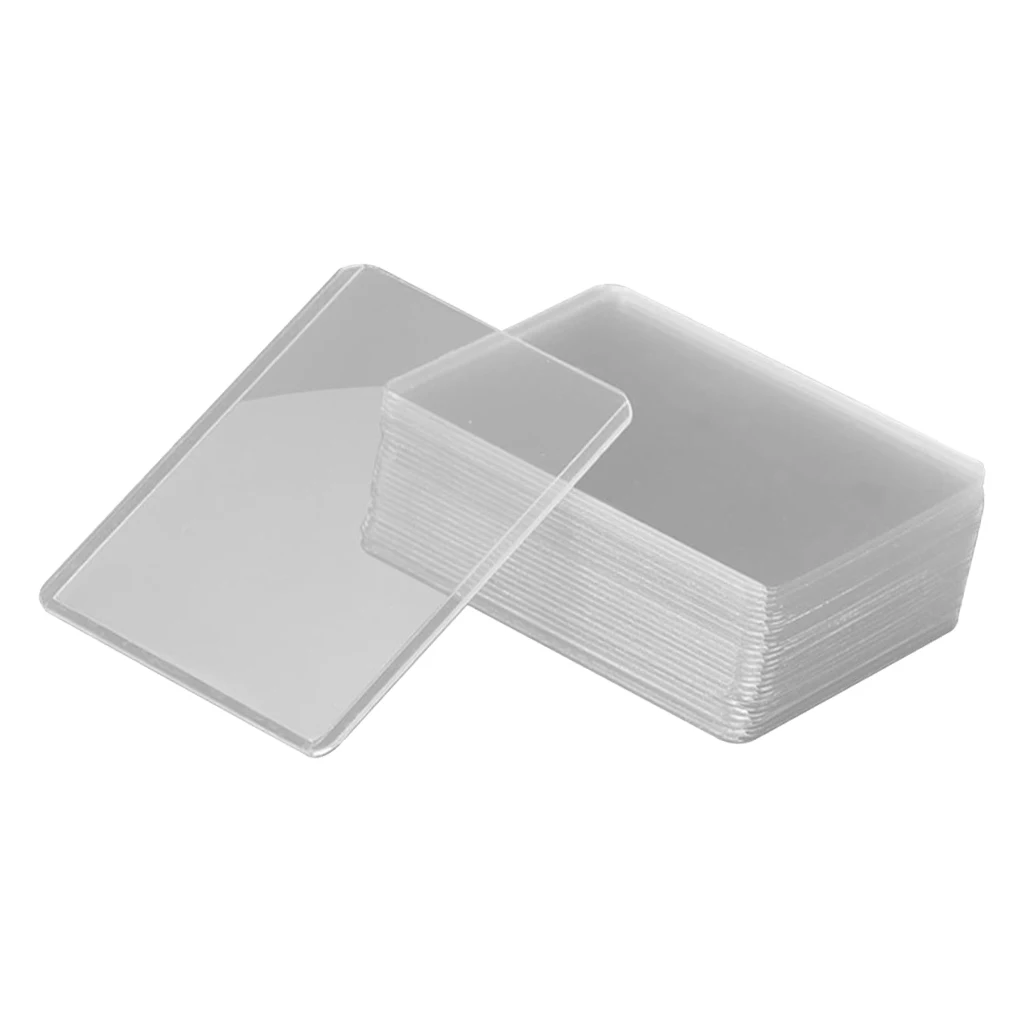 

25Pcs Cards Cover Plastic Photocard Sleeves Protective Holders Desktop