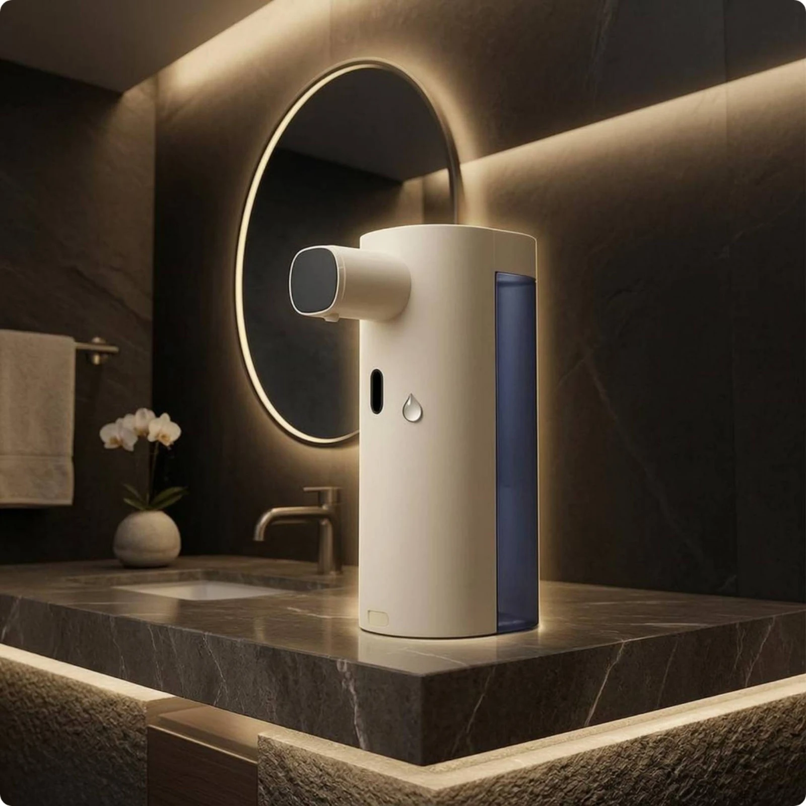 Infrared Wall-mounted Soap Dispenser Rechargeable Foam Dispenser Bathroom Supply Automatic Operation for Shared Areas