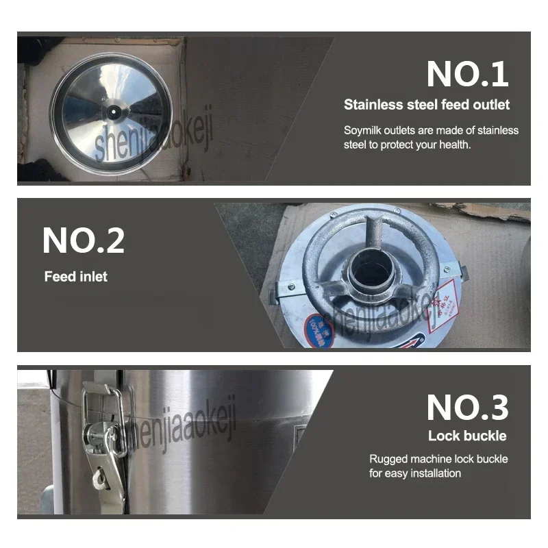 Desktop Electric Soybean Milk Machine Slurry Slag Separation Soya-bean Milk Machine 100 Type Home Beater Tofu Machine 220v 0.75k