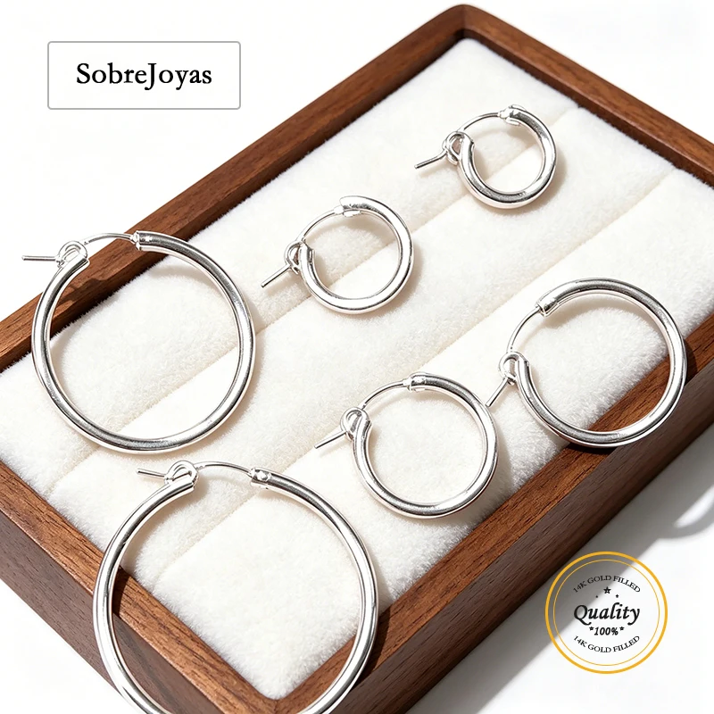 Eurowire Hoop Earrings 925 Sterling Silver Fashion Jewelry for Women Silver Brincos Pendientes Accessory
