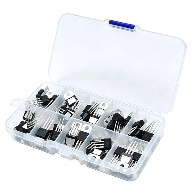 -[33A tvdae] LM317T L7805CV L7806 L7808 L7809 L7810 L7812 L7815 L7818 L7824 50PCS Voltage Regulator KIT 10 Values Stabilivolt
