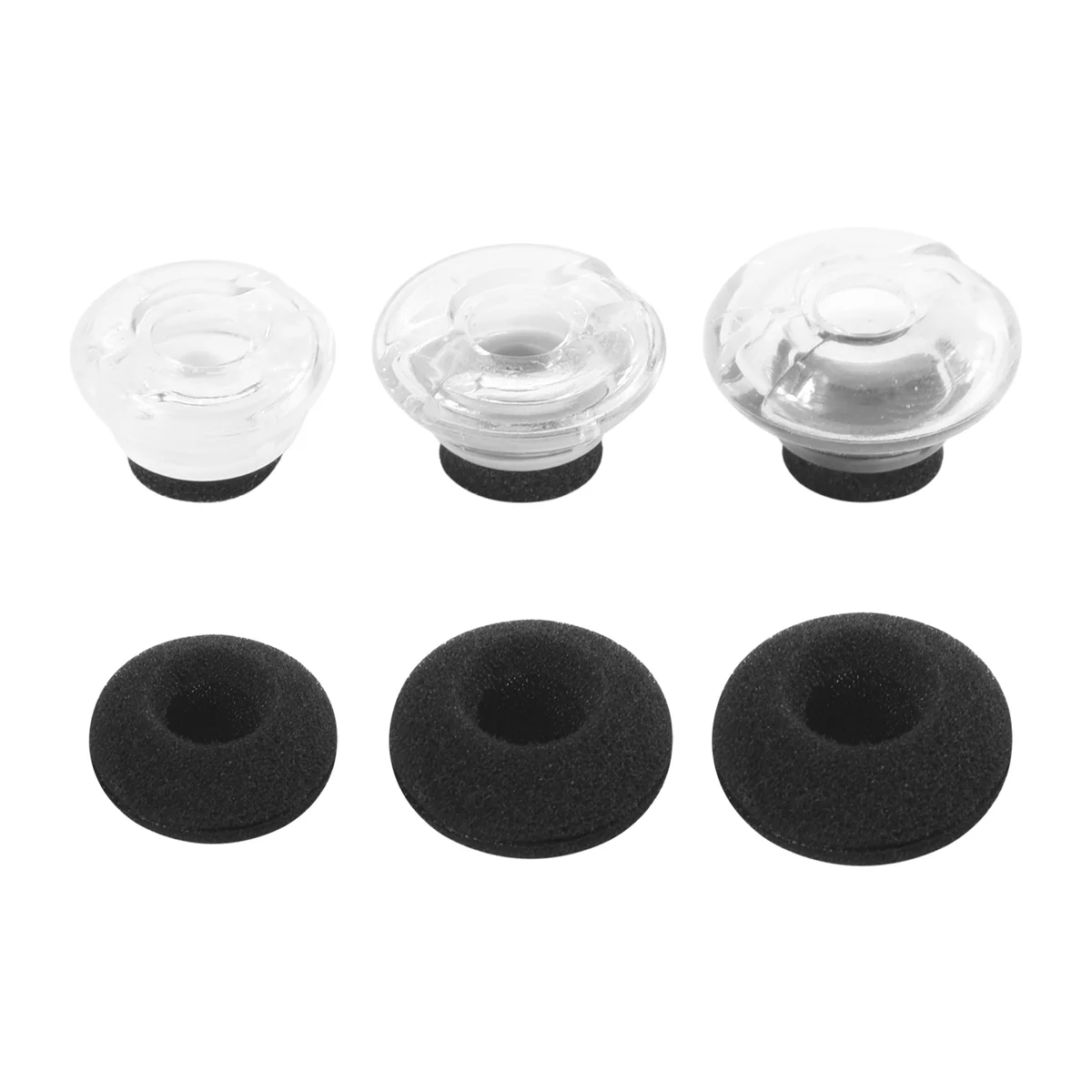 IIJJ-3-Piece Large, Medium and Small Replacement Earplug Gels for Plantronics Voyager Legend Eartip Kit