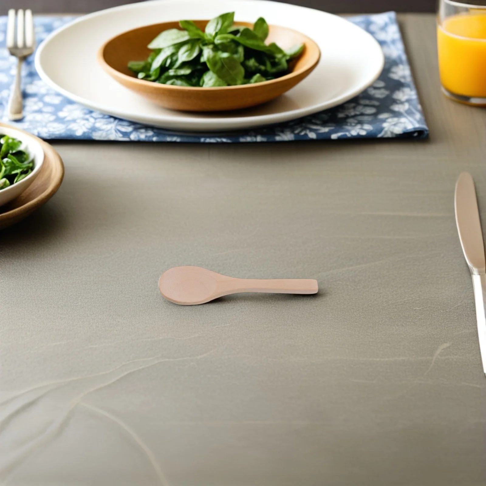 

20Pcs Wood Mini Spoons Natural Round Wooden Sugar Soup Salt Honey Spice Dessert Spoons Mini Teaspoon Portable Kitchen Utensils