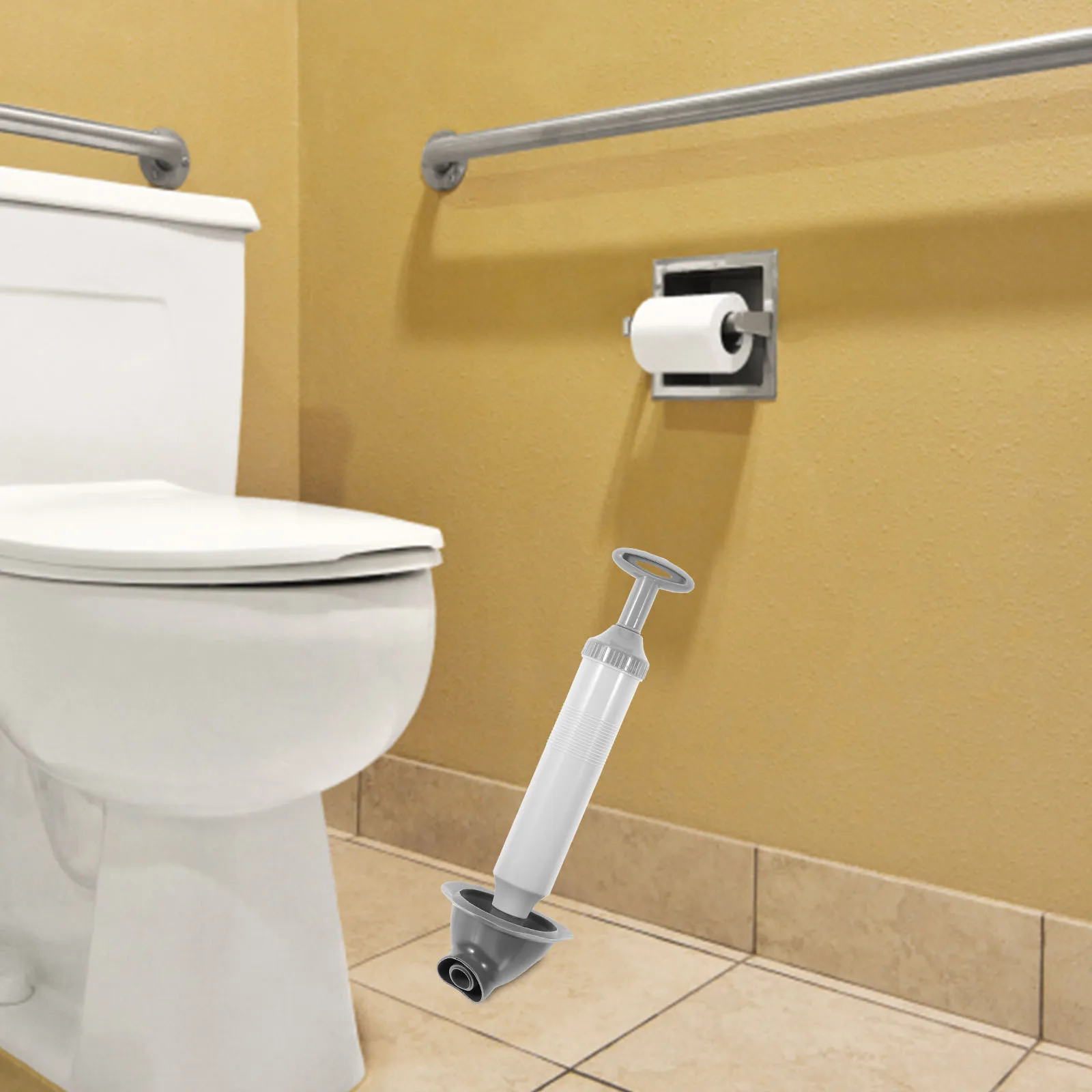 

Heavy Duty Vacuum Toilet Plunger Reinforced Plunger Cup For Bathroom Kitchen Sink Drain Clog Unclogger Tool