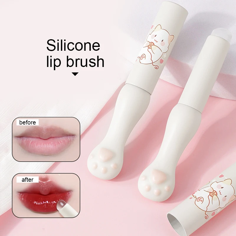 

Cat Paw Silicone Lip Brush - Ultra Soft & Precise for Flawless Lipstick Application