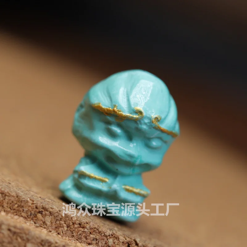مغناطيسيت الفيروز السلام مشبك الظهر سحابة Pixiu التبعي diyTurquoise مصنع اكسسوارات المجوهرات بالجملة