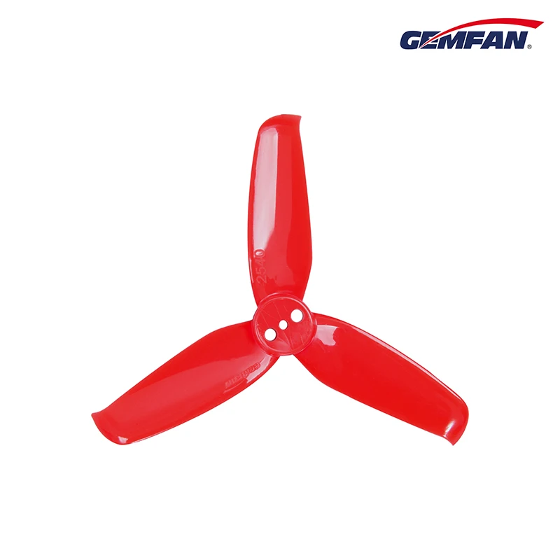 8pcs/lot 4 pair Gemfan Flash 2540 2.5*4mm 2.5 Inch PC 3-blade Propeller for 95-130mm Frame 1105 Motor for RC Racer Racing Drone