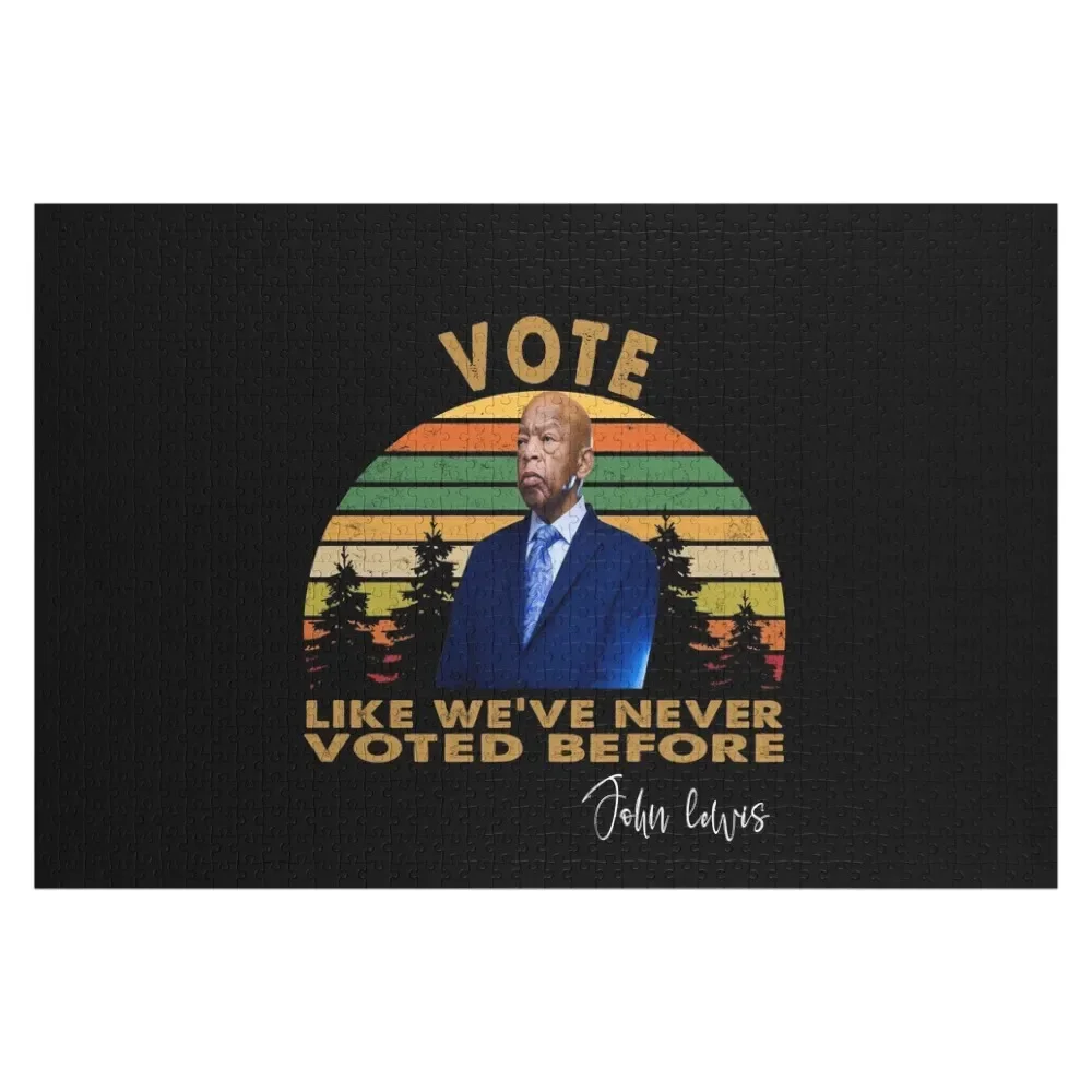 Vote John Lewis Quote Like Never Voted Before John Lewis Jigsaw Puzzle Wooden Decor Paintings Puzzle