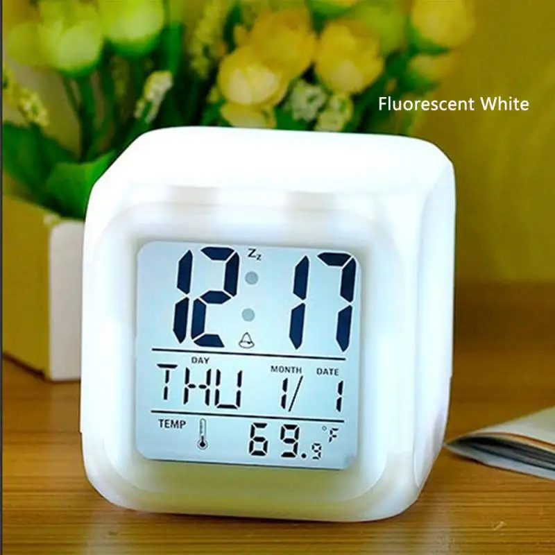 Convenient Four-square Clock Accurate Timing Device Minimalist Silent Clock Easy To Carry Electronic Equipment Practical