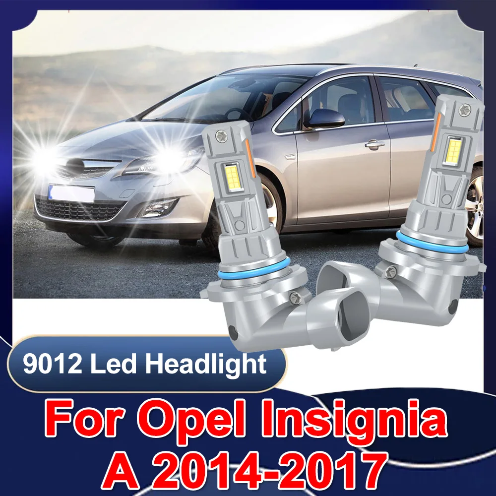 

9012 HIR2 High/Low Beam LED Headlights Bulbs 6000K White For Opel Insignia A 2014-2017 Single Copper Tube Light Bulbs
