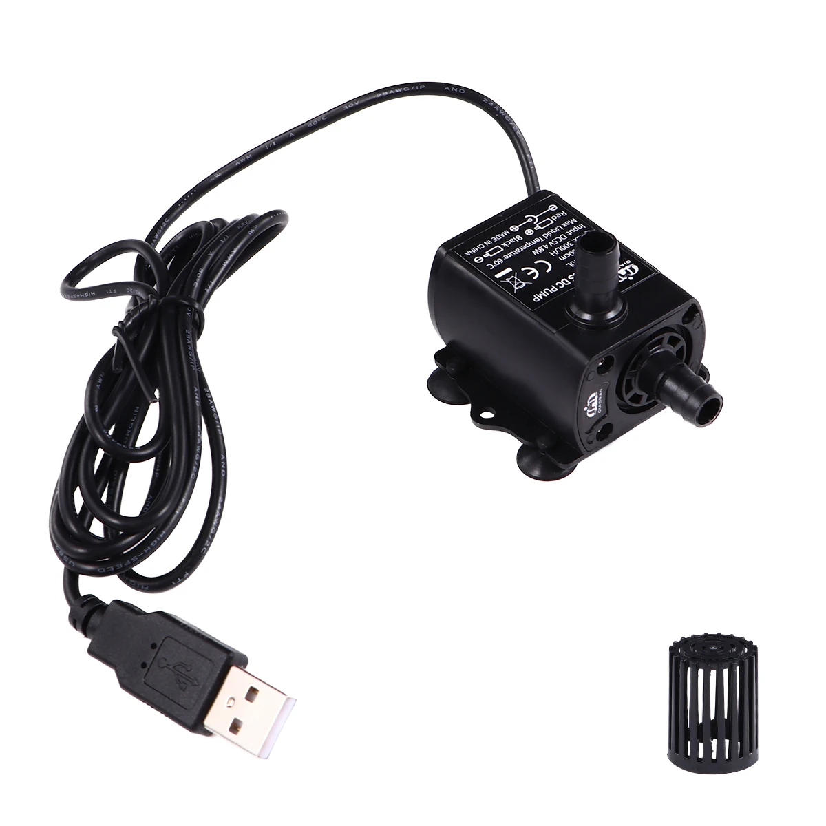 

USB Mini Water Pump 1.5M for Fish Tank Aquarium Plastic Submersible Circulation Pumps Low Noise Portable Home Use DC Type Pet