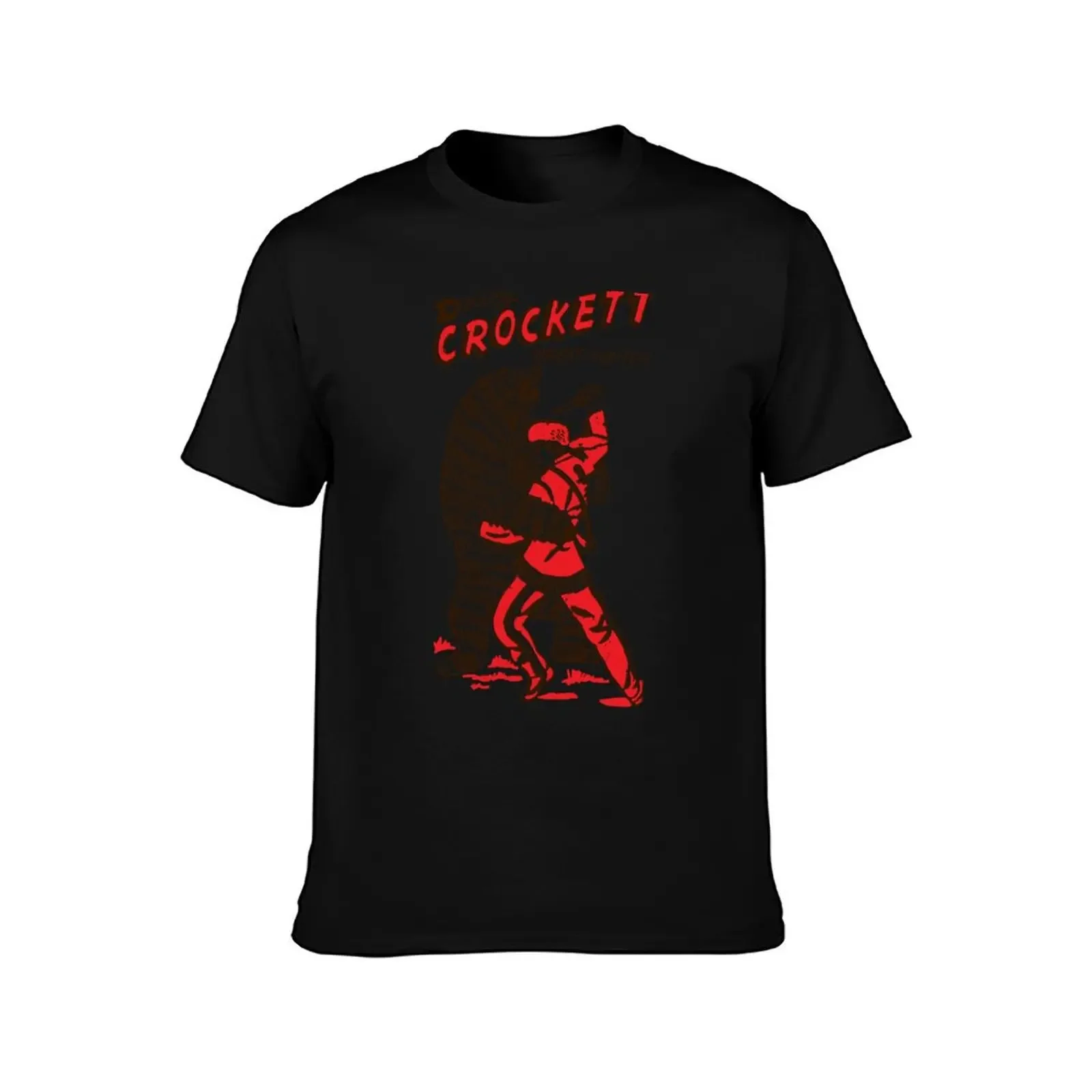 Davey Crockett but in red T-Shirt designer shirts vintage anime shirt men t shirt