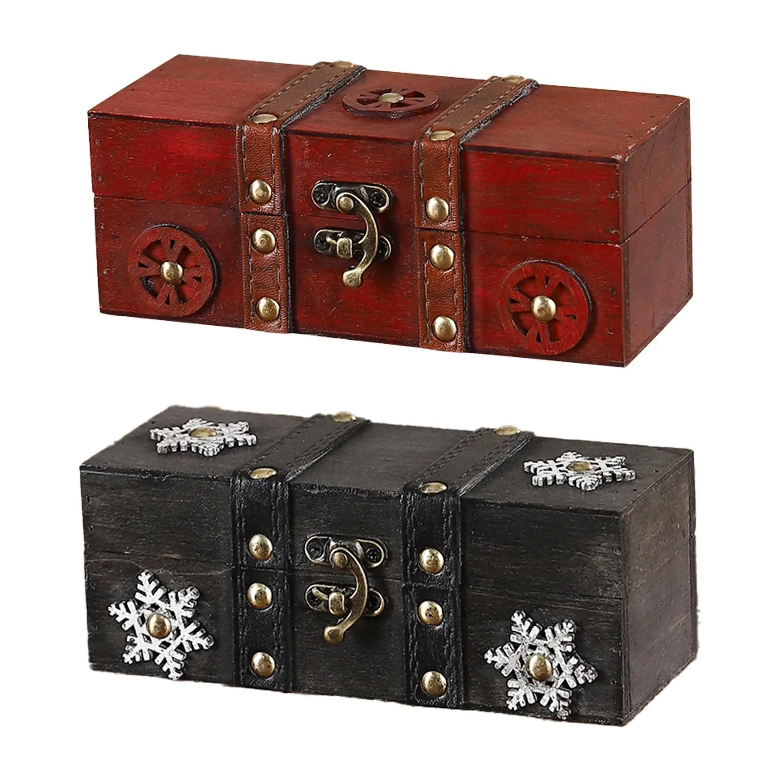 

Jewelry Storage Box Trinket Holder Versatile Decor Gift Treasure Chest Box Jewelry Organizer for Necklaces Bracelets Birthday