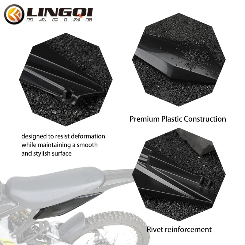 LINGQI سباق الإطار الخلفي غطاء لوحة الجانب هدية لوحات القلنسوة درابزين لضوء النحل Eride Pro SS 3.0 دراجة كهربائية تعديل