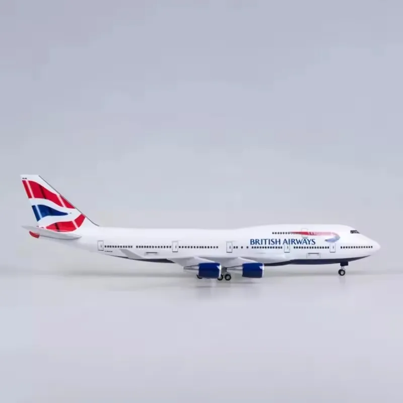 ใหม่ 1/150 Scale B747 British Airways เครื่องบินเครื่องบินรุ่นของเล่น Light Diecast เรซิ่นเครื่องบินคอลเลกชันจอแสดงผลของขวัญแฟน