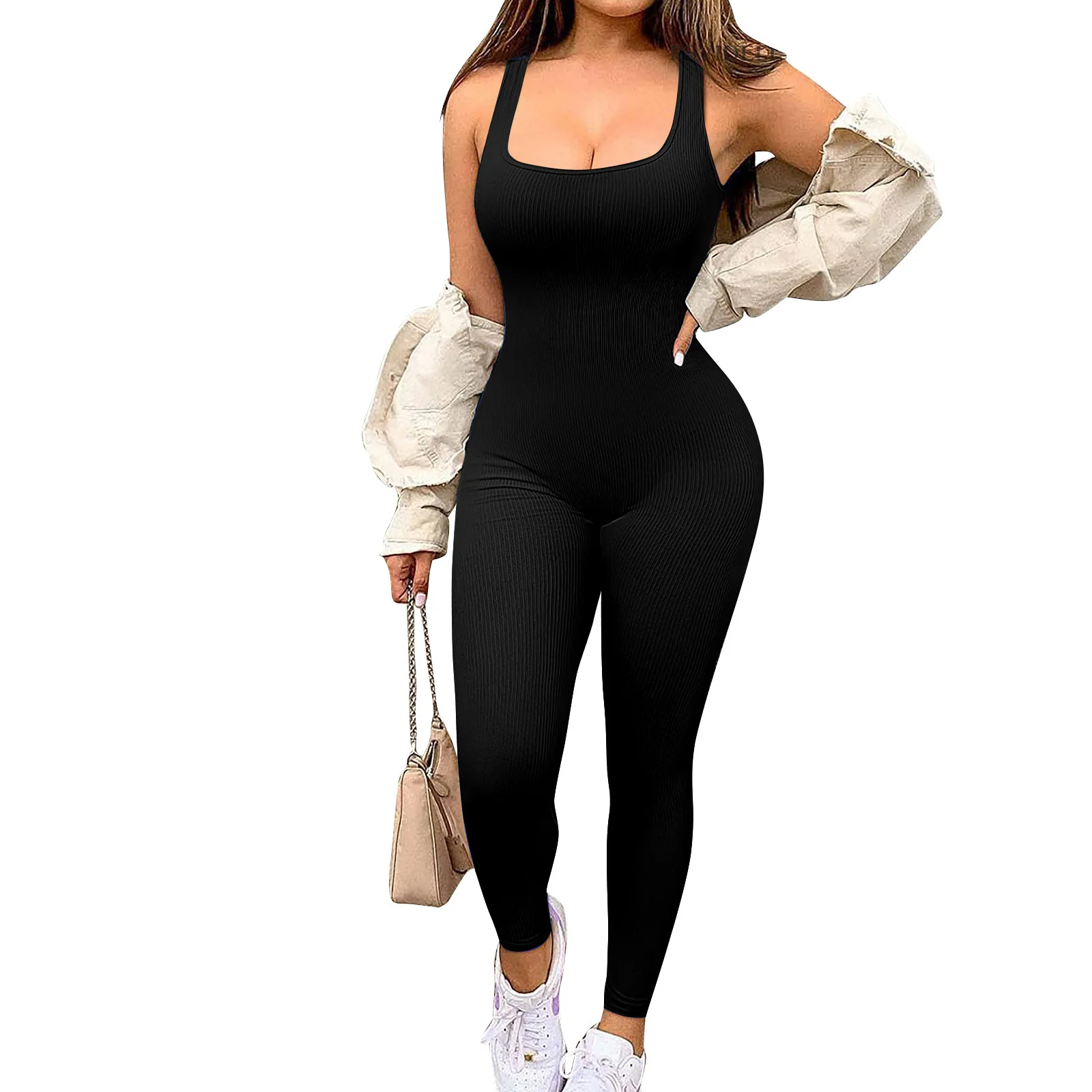 Women's Yoga One Piece Tracksuit Jumpsuit Seamless Sportswear Yoga Suit Gym Push Ups Fitness Workout Bodysuit Big Size 3XL2025