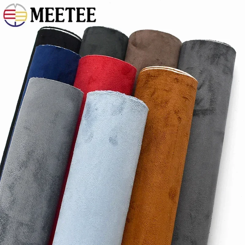 Suede Self-adhesive Fabric Faux Suede Adhesive Synthetic Leather Cloth for Jewelry Box Car Interior Door Velvet Fabrics DIY Trim