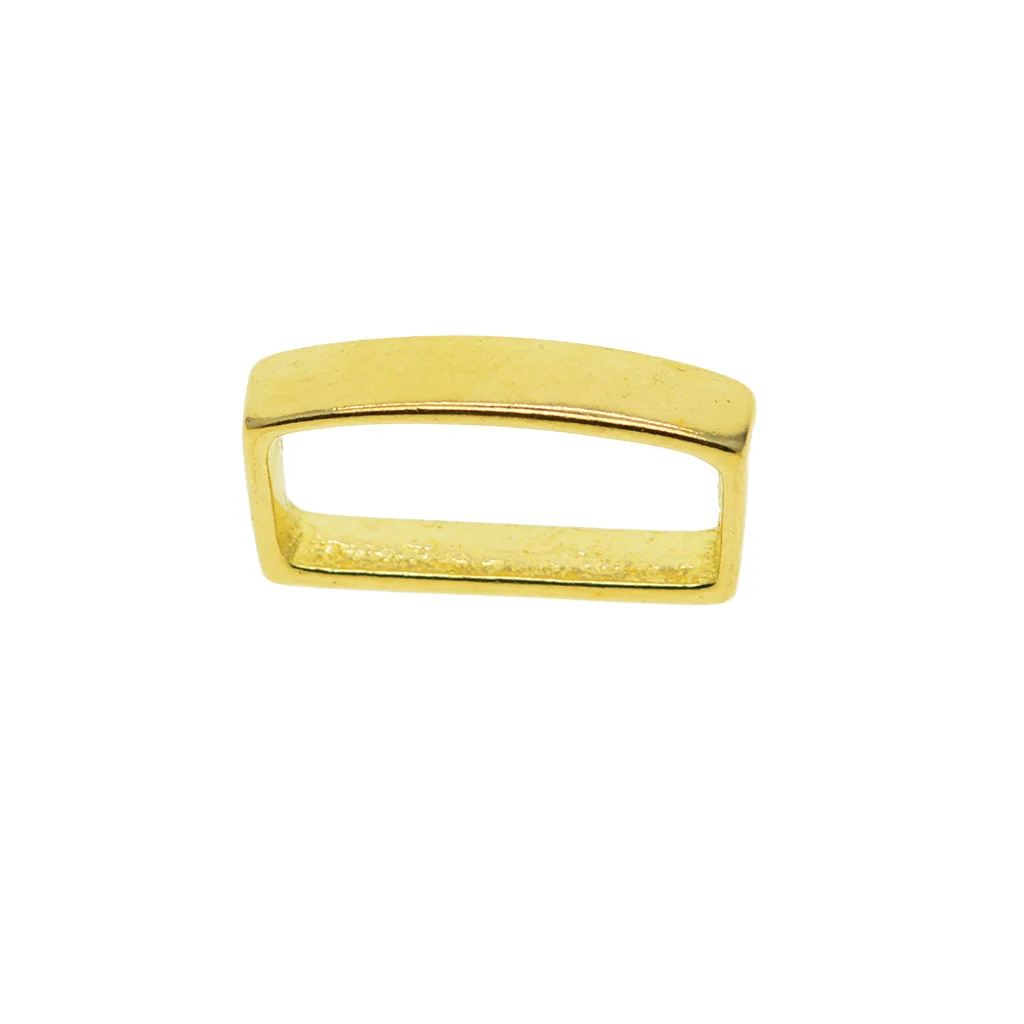 Anillo de hebilla de cinturón rectangular simple de latón macizo superfino para cinturón de 26mm y 1 pulgada, reemplazo de cinturón DIY EDC Active Restock