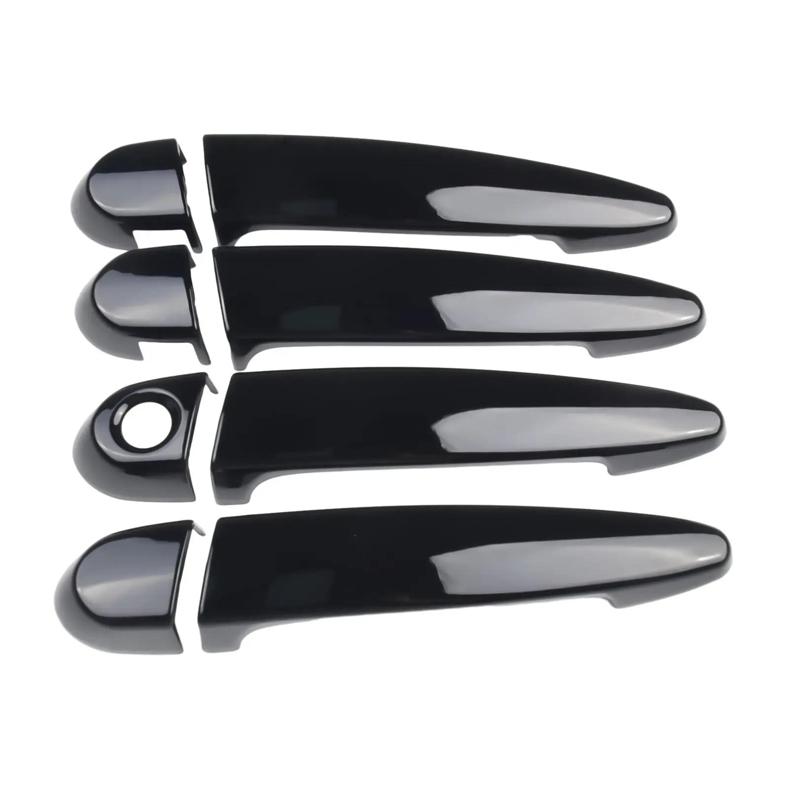 4pc glänzend schwarz türgriff abdeckungen für bmw e87 e90 e91 e92 e93 f30 x1 x2 x3 x4 x6 abs kohle faser außen türgriff abdeckungen