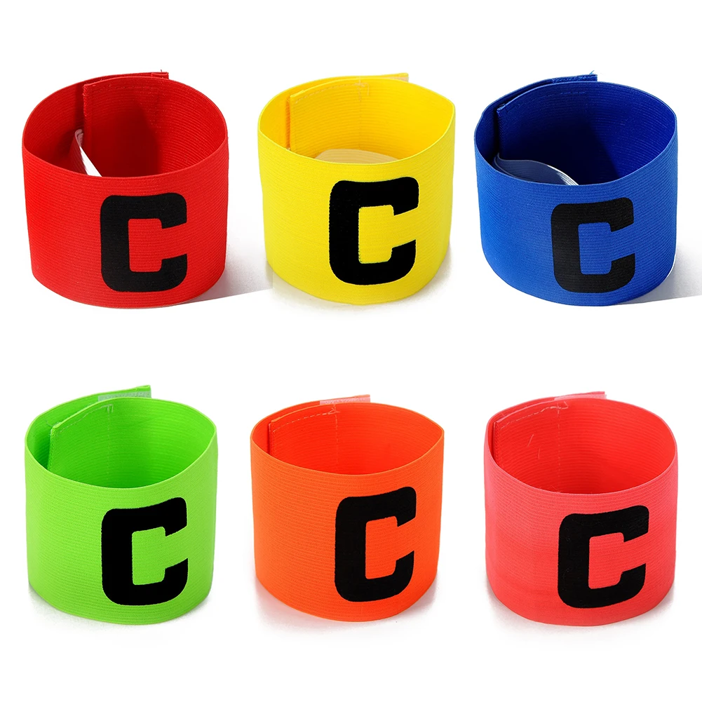 

Leader Match Football Armband Professional Captain Arm Band Bracelet Adjustable Bright Color Soccer Training Accessories