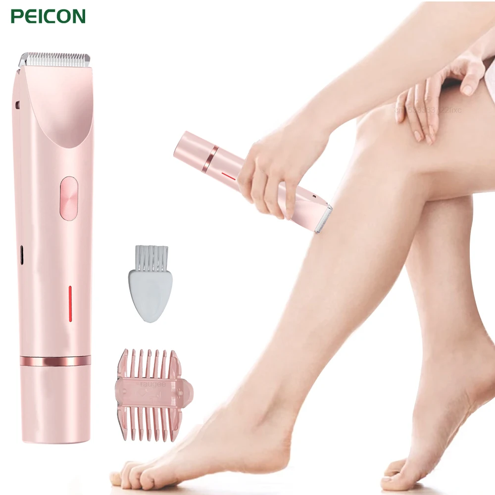 Elektrischer Rasierer für Frauen, Beinrasierer, Damen, Körper, Bikini, Achselhöhlen, Haarentferner, Gesichts-Schnurrbart-Trimmer, tragbarer schmerzloser Epilierer
