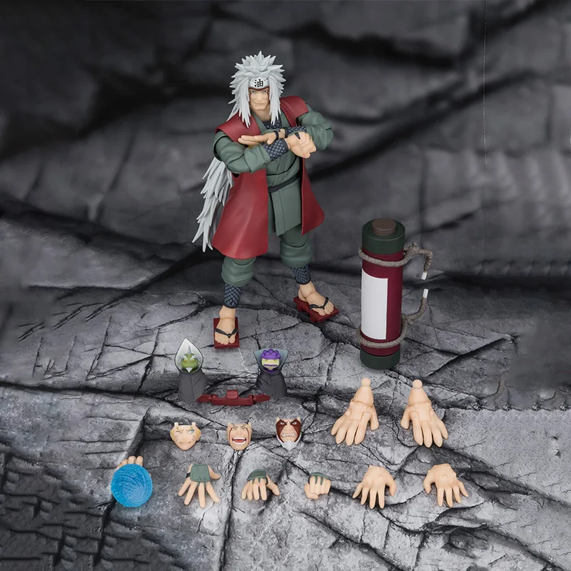 الأصلي حقيقية بانداي في صدمة SHF JIRAIYA المخفية ورقة البطولية ماستر حكيم وضع شخصية لعبة مجسمة هدية جمع #3