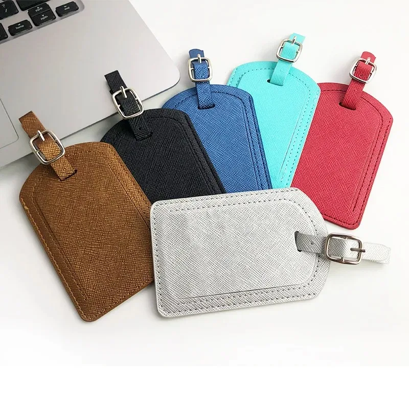 1Pc Pu Lederen Bagage Tag Bagage Boardingtas Tag Koffer Bagage Case Bag Naam Id Adres Holder Label Reizen accessoires