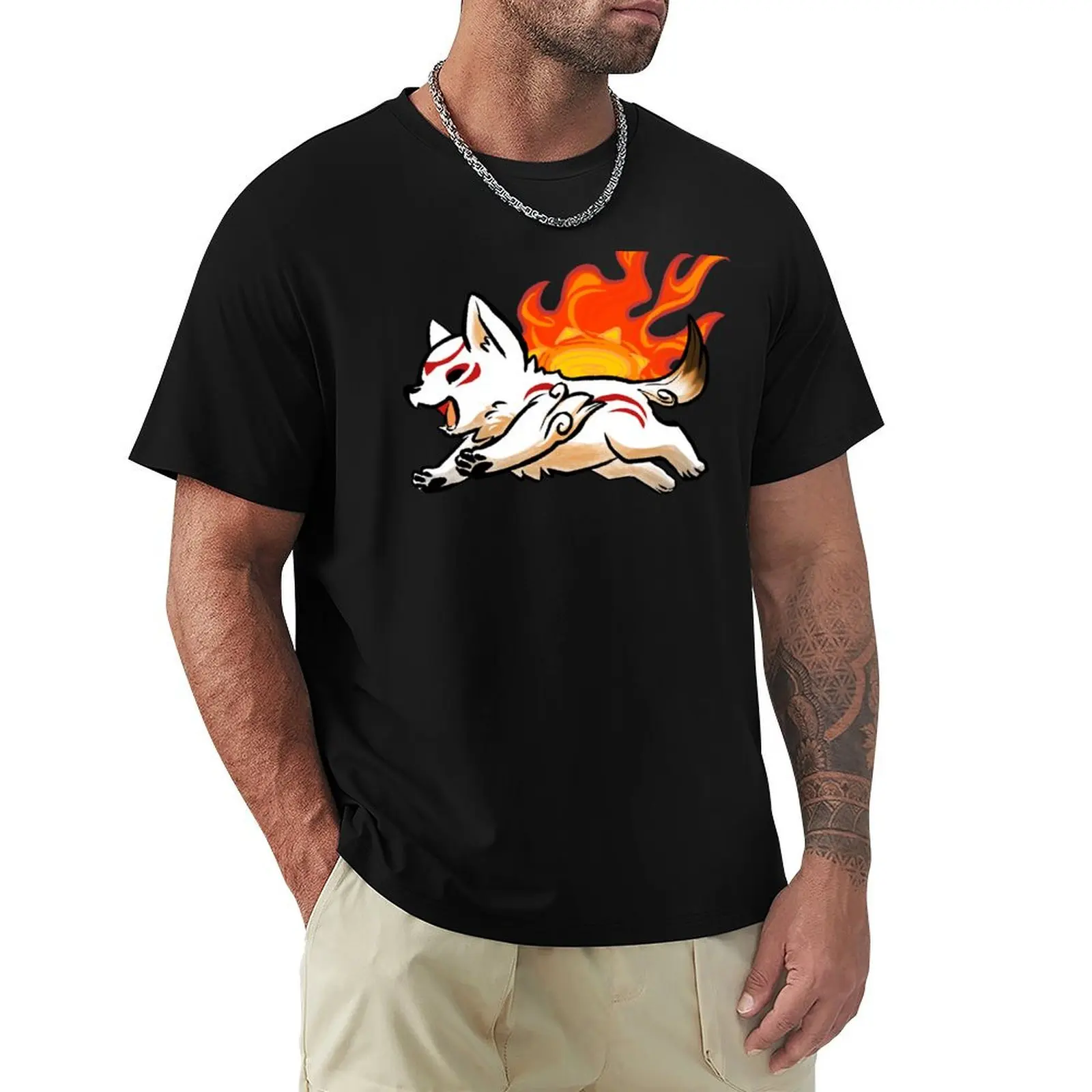 Summer Okami T-Shirt Plus Size Everyday Tee Shirt