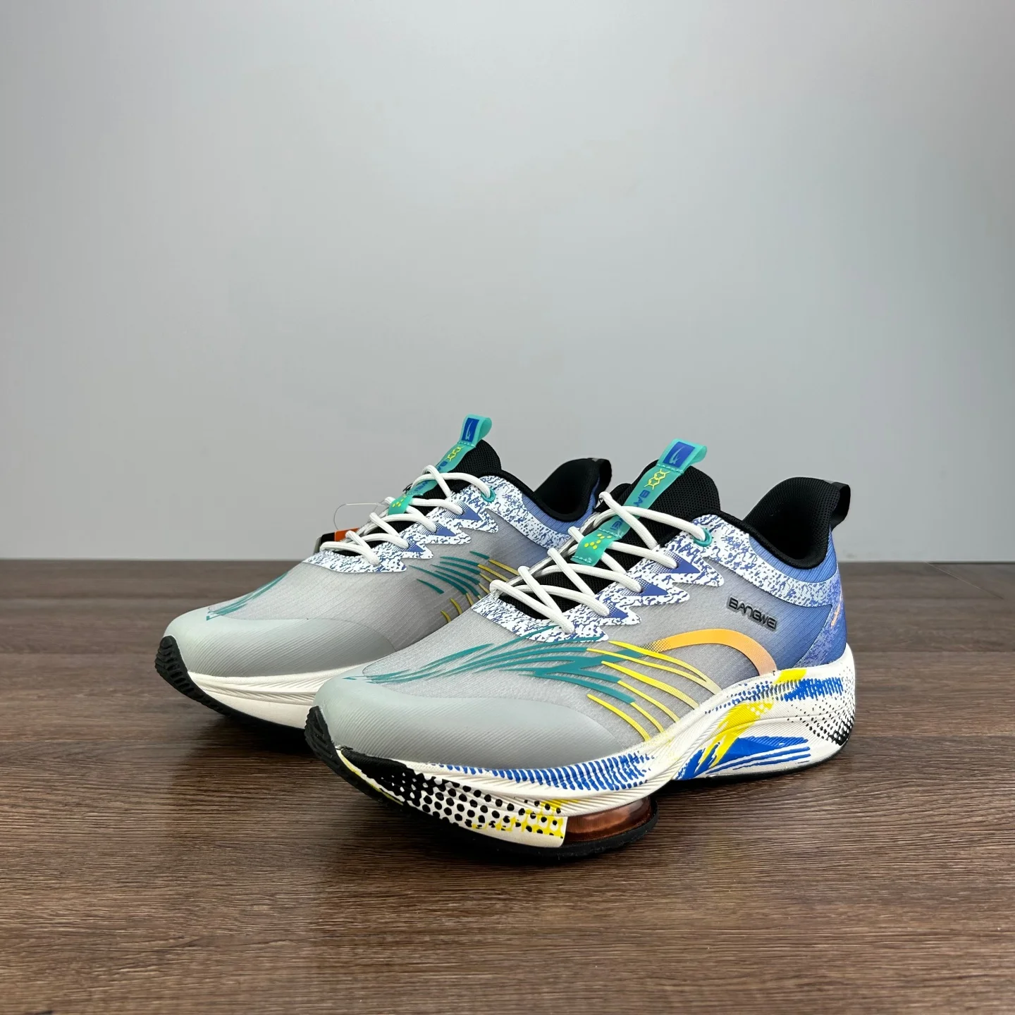 

Men's Running Shoes Air Cushion Sports Marathon Thick Bottom Mesh Breathable Shock Absorption Comfortable Summer Road Shoes
