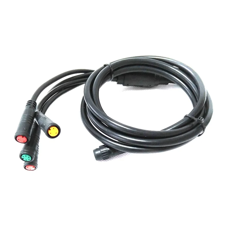 Cabo de extensão para bicicleta elétrica 1t4, conector à prova d'água para exibição de freio de bicicleta elétrica, acelerador, ciclismo