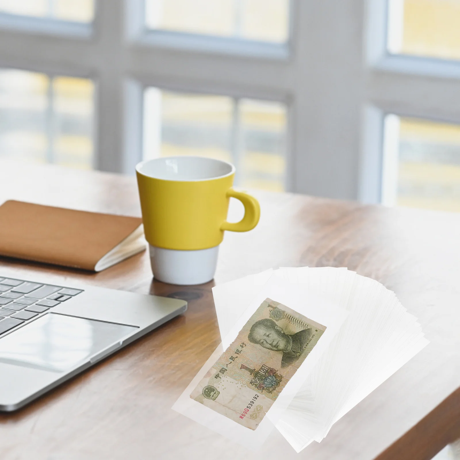 50pcs Currency Sleeves Paper Money Protective Bags Clear Banknote Holder For Stamp Coin Collection Transparent Organizer Case