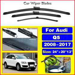 Wiper Front & Rear Wiper Blades Set For Audi Q5 2008-2017 2009 2010 2011 2012 2013 2014 Windshield Windscreen Window 24