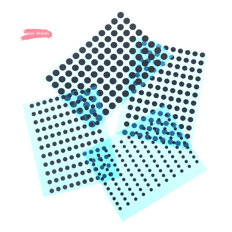 

Black Conductive Rubber Pads Keypad Repair Kit 3/4/5/6mm Diameter IR Remote Control Buttons for Electronic Repair