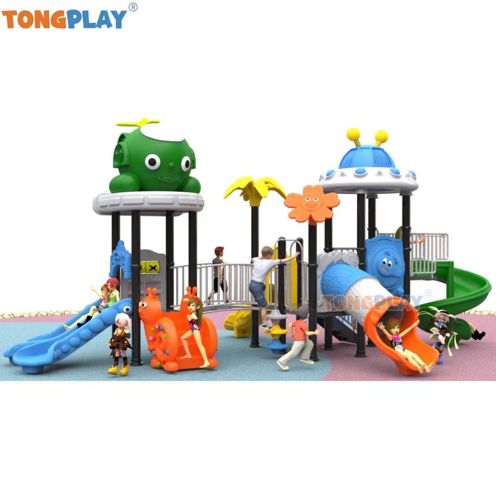 Best Selling customized kids attractive theme outdoor playground equipment with combined slide use in kids park