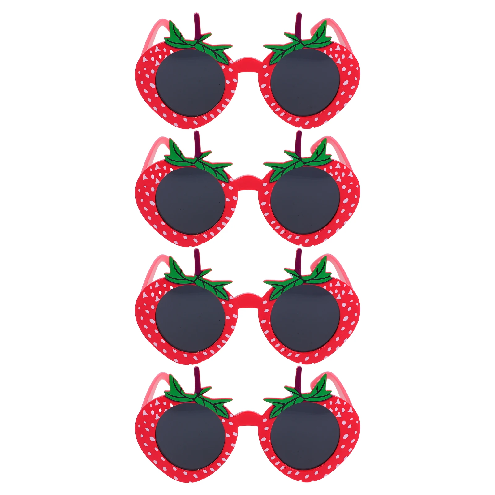 

4 Pcs Birthday Sunglasses Strawberry Girls Accessories Party Abs Favors Bride