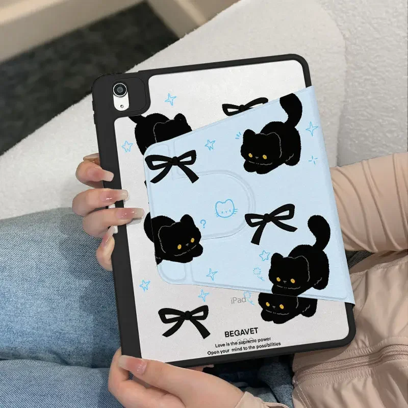Rotating Stand Tablet Cover for IPad Air 3 Gen Pro 11 2nd 3rd 4th 10.2 Funda Cover IPad 2017 2018 9.7inch Air6 5 4 10.9 Cute