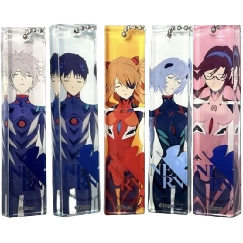 

Evangelion акриловый брелок в виде кирпича, прозрачные брелки в стиле аниме, милая сумка, подвеска на рюкзак, мужские и женские брелки, аксессуары, новинка