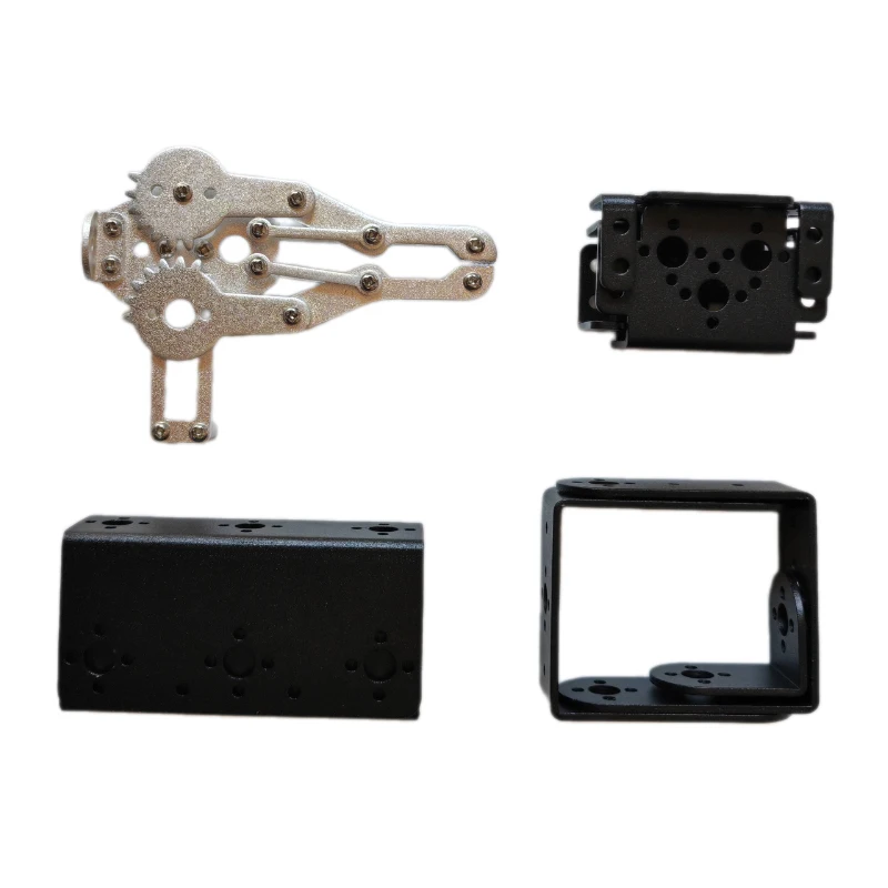 MG996 4 Dof Unassembly Mechanical Arm With Claw Gripper Aluminum Alloy Manipulator Servo Robotic Arm Programmable Robot DIY Kit